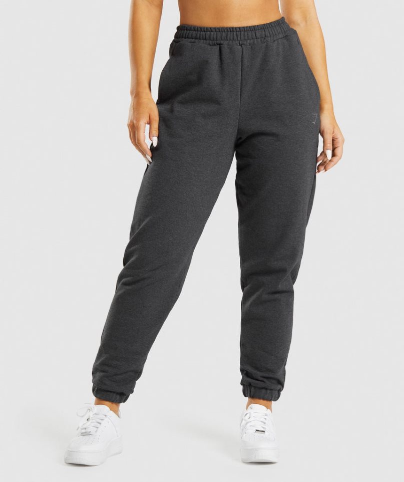 Women\'s Gymshark Rest Day Sweats Jogger Black | NZ 8OUVZW